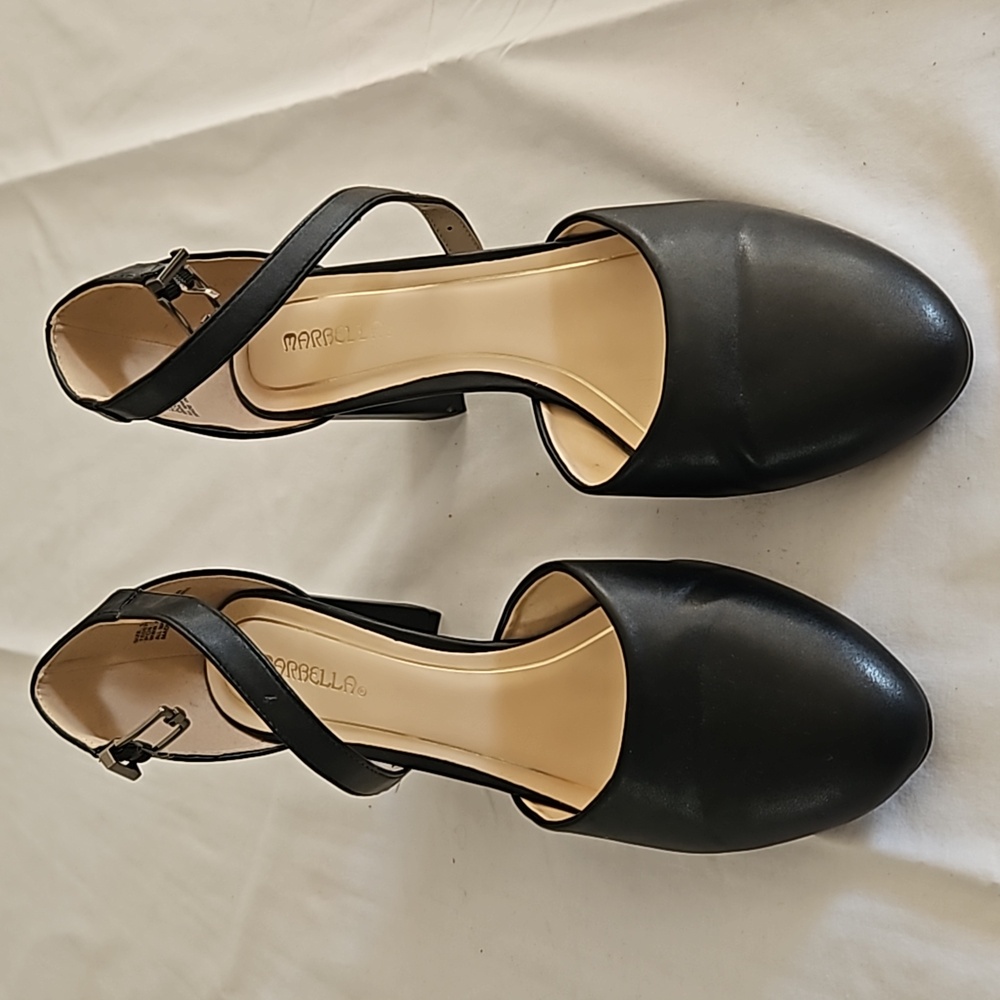 Marbella Black Heels Size 12W